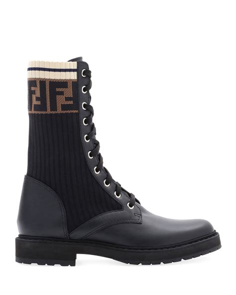 fendi combat boots sale|thigh high Fendi boots.